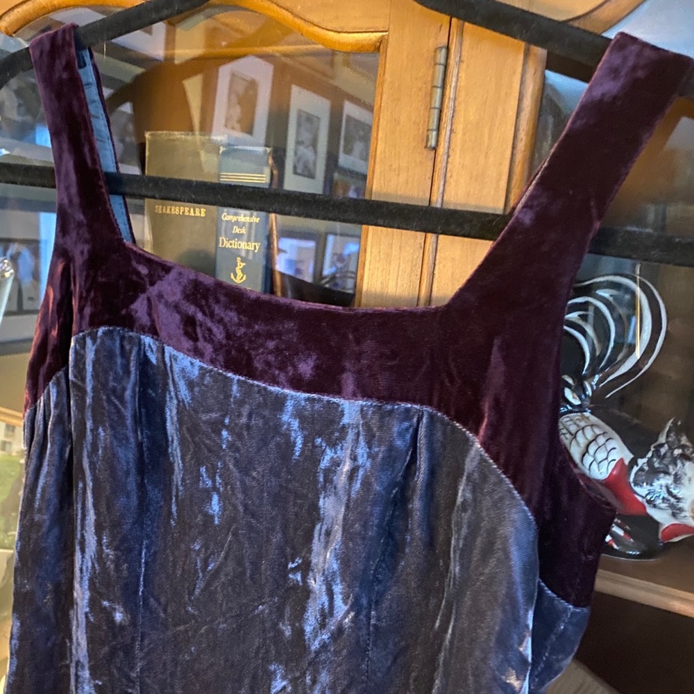 Vintage 90’s girl crushed velvet mini dress - Picture 5 of 16